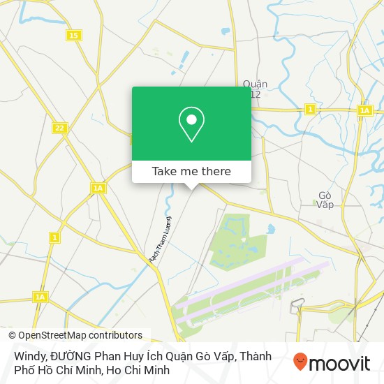 Windy, ĐƯỜNG Phan Huy Ích Quận Gò Vấp, Thành Phố Hồ Chí Minh map