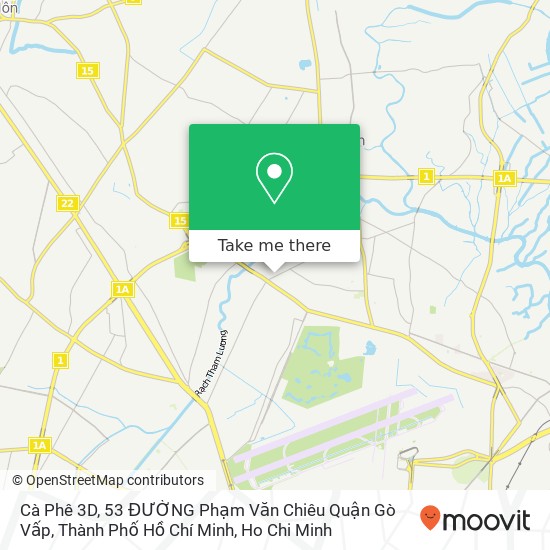 Cà Phê 3D, 53 ĐƯỜNG Phạm Văn Chiêu Quận Gò Vấp, Thành Phố Hồ Chí Minh map