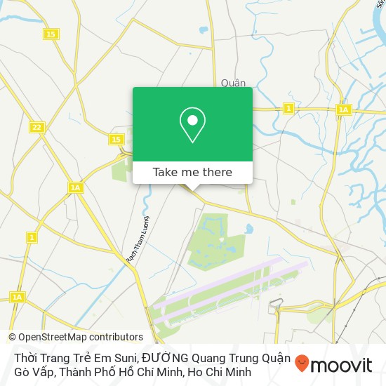 Thời Trang Trẻ Em Suni, ĐƯỜNG Quang Trung Quận Gò Vấp, Thành Phố Hồ Chí Minh map