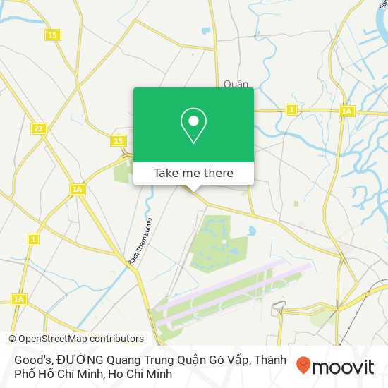Good's, ĐƯỜNG Quang Trung Quận Gò Vấp, Thành Phố Hồ Chí Minh map
