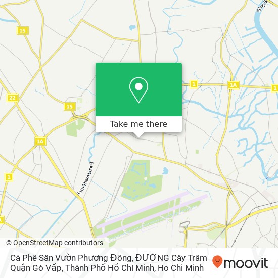 Cà Phê Sân Vườn Phương Đông, ĐƯỜNG Cây Trâm Quận Gò Vấp, Thành Phố Hồ Chí Minh map