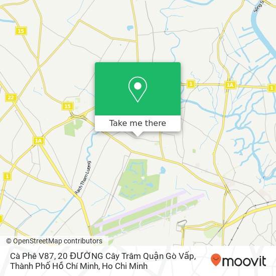 Cà Phê V87, 20 ĐƯỜNG Cây Trâm Quận Gò Vấp, Thành Phố Hồ Chí Minh map