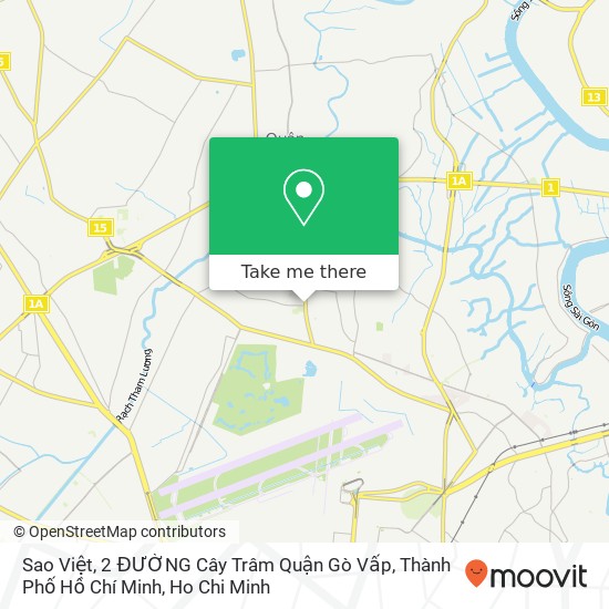 Sao Việt, 2 ĐƯỜNG Cây Trâm Quận Gò Vấp, Thành Phố Hồ Chí Minh map