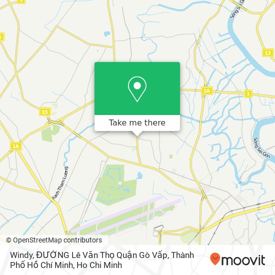 Windy, ĐƯỜNG Lê Văn Thọ Quận Gò Vấp, Thành Phố Hồ Chí Minh map