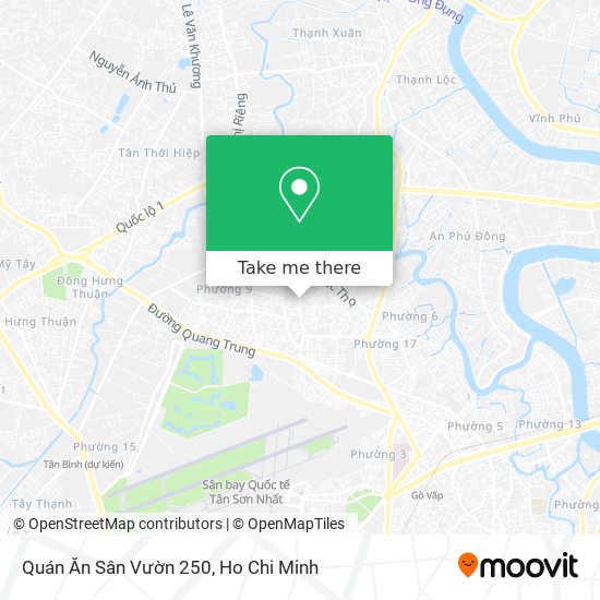 How to get to Quán Ăn Sân Vườn 250 in Gò Vấp by Bus?