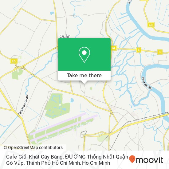 Cafe-Giải Khát Cây Bàng, ĐƯỜNG Thống Nhất Quận Gò Vấp, Thành Phố Hồ Chí Minh map