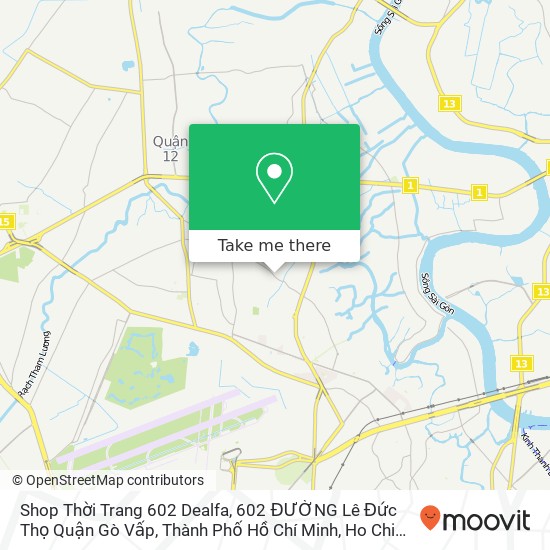 Shop Thời Trang 602 Dealfa, 602 ĐƯỜNG Lê Đức Thọ Quận Gò Vấp, Thành Phố Hồ Chí Minh map