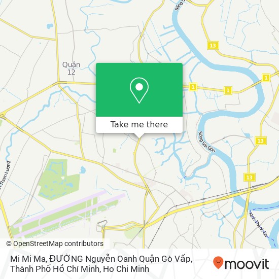 Mi Mi Ma, ĐƯỜNG Nguyễn Oanh Quận Gò Vấp, Thành Phố Hồ Chí Minh map