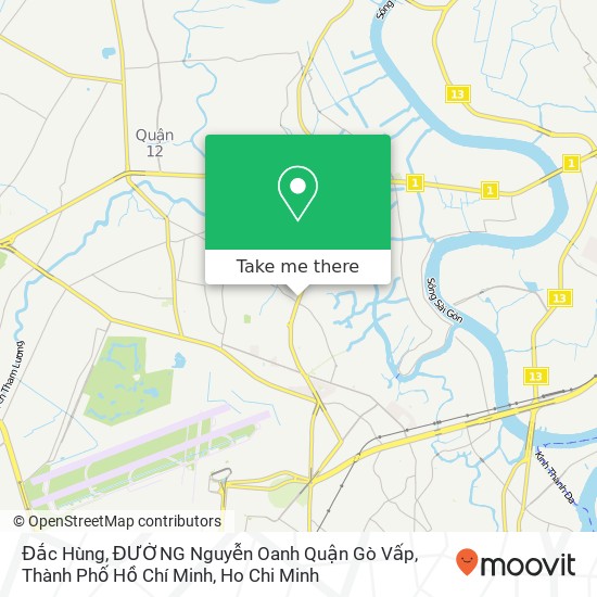 Đắc Hùng, ĐƯỜNG Nguyễn Oanh Quận Gò Vấp, Thành Phố Hồ Chí Minh map