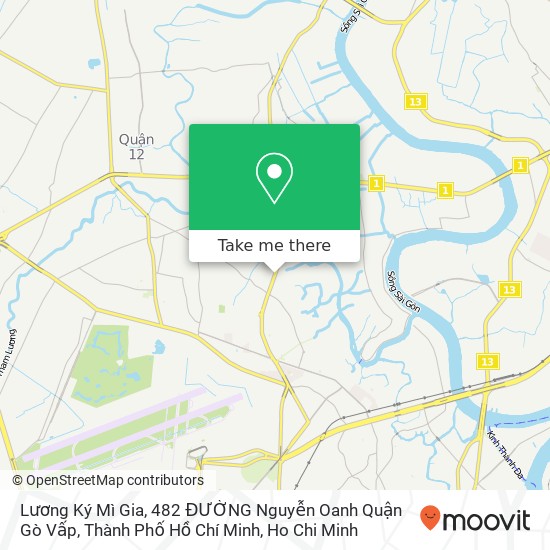 Lương Ký Mì Gia, 482 ĐƯỜNG Nguyễn Oanh Quận Gò Vấp, Thành Phố Hồ Chí Minh map