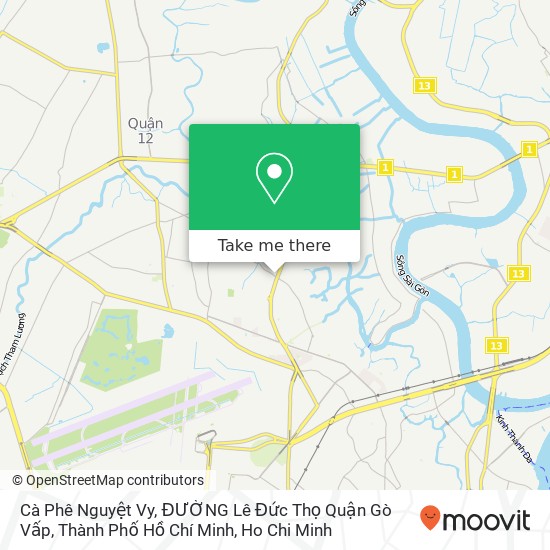 Cà Phê Nguyệt Vy, ĐƯỜNG Lê Đức Thọ Quận Gò Vấp, Thành Phố Hồ Chí Minh map