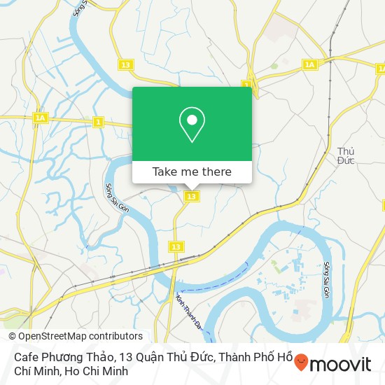Cafe Phương Thảo, 13 Quận Thủ Đức, Thành Phố Hồ Chí Minh map