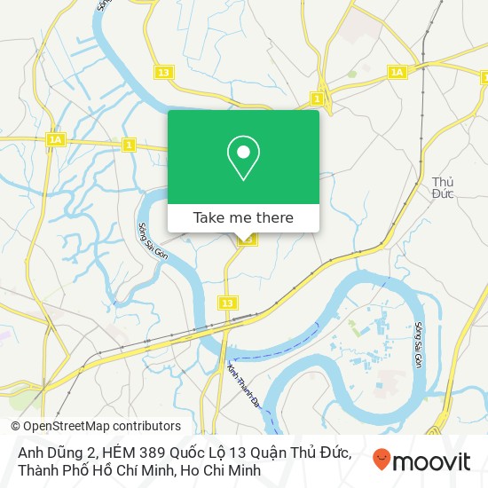 Anh Dũng 2, HẺM 389 Quốc Lộ 13 Quận Thủ Đức, Thành Phố Hồ Chí Minh map