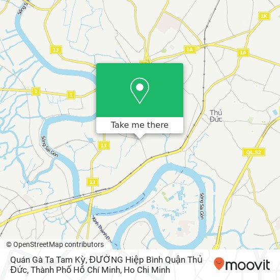 Quán Gà Ta Tam Kỳ, ĐƯỜNG Hiệp Bình Quận Thủ Đức, Thành Phố Hồ Chí Minh map