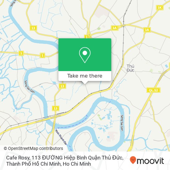 Cafe Rosy, 113 ĐƯỜNG Hiệp Bình Quận Thủ Đức, Thành Phố Hồ Chí Minh map