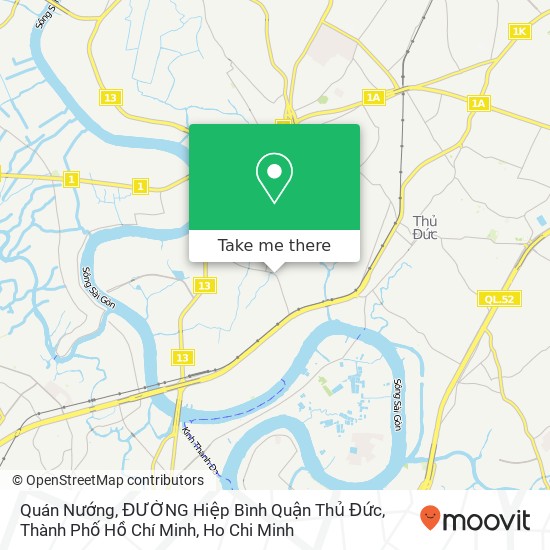 Quán Nướng, ĐƯỜNG Hiệp Bình Quận Thủ Đức, Thành Phố Hồ Chí Minh map