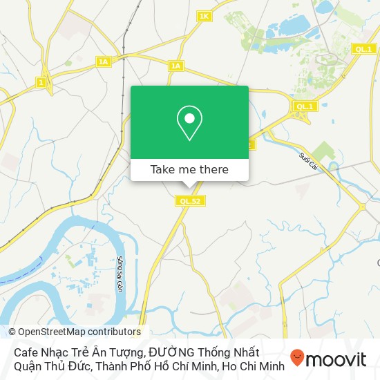 Cafe Nhạc Trẻ Ấn Tượng, ĐƯỜNG Thống Nhất Quận Thủ Đức, Thành Phố Hồ Chí Minh map