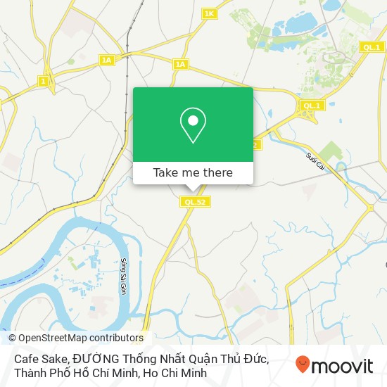 Cafe Sake, ĐƯỜNG Thống Nhất Quận Thủ Đức, Thành Phố Hồ Chí Minh map