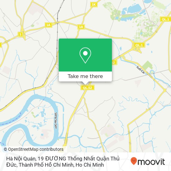 Hà Nội Quán, 19 ĐƯỜNG Thống Nhất Quận Thủ Đức, Thành Phố Hồ Chí Minh map