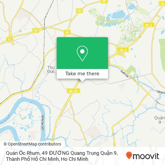 Quán Ốc Rhum, 49 ĐƯỜNG Quang Trung Quận 9, Thành Phố Hồ Chí Minh map