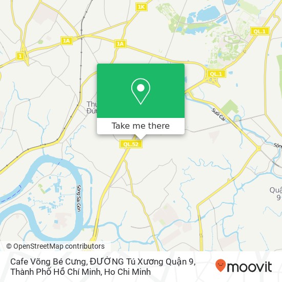 Cafe Võng Bé Cưng, ĐƯỜNG Tú Xương Quận 9, Thành Phố Hồ Chí Minh map