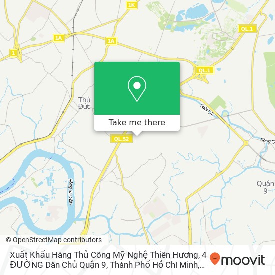 Xuất Khẩu Hàng Thủ Công Mỹ Nghệ Thiên Hương, 4 ĐƯỜNG Dân Chủ Quận 9, Thành Phố Hồ Chí Minh map