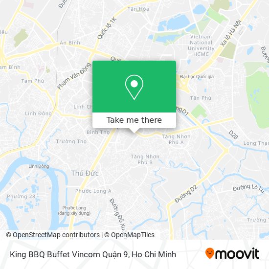 King BBQ Buffet Vincom Quận 9 map