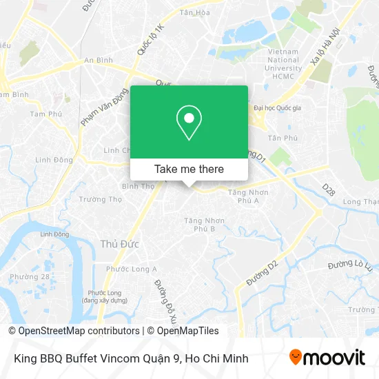 King BBQ Buffet Vincom Quận 9 map