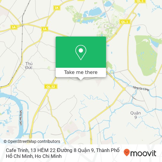 Cafe Trinh, 13 HẺM 22 Đường 8 Quận 9, Thành Phố Hồ Chí Minh map