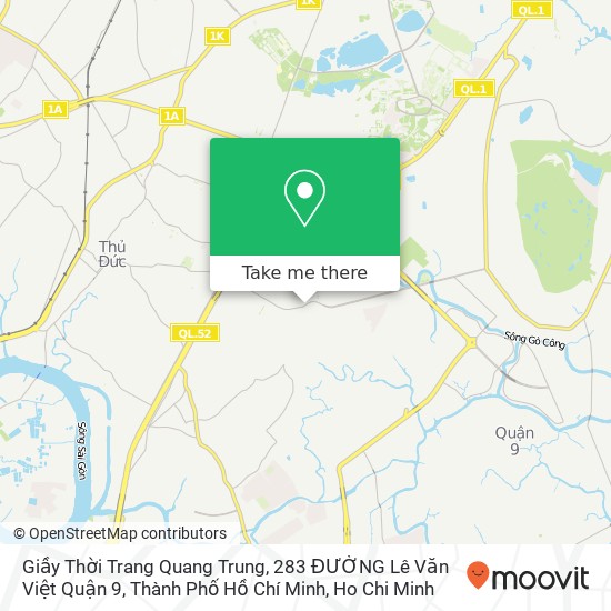 Giầy Thời Trang Quang Trung, 283 ĐƯỜNG Lê Văn Việt Quận 9, Thành Phố Hồ Chí Minh map