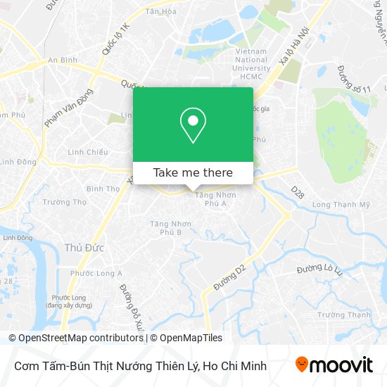 Cơm Tấm-Bún Thịt Nướng Thiên Lý map