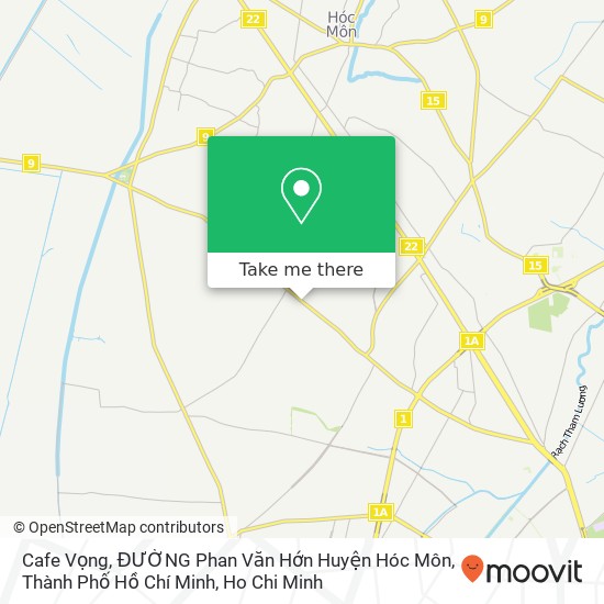 Cafe Vọng, ĐƯỜNG Phan Văn Hớn Huyện Hóc Môn, Thành Phố Hồ Chí Minh map