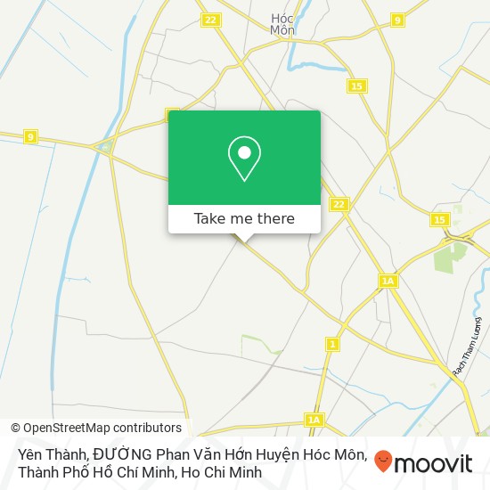 Yên Thành, ĐƯỜNG Phan Văn Hớn Huyện Hóc Môn, Thành Phố Hồ Chí Minh map