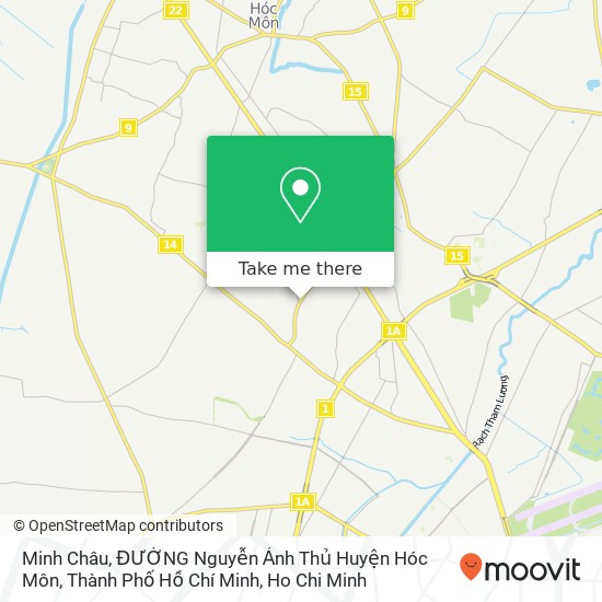 Minh Châu, ĐƯỜNG Nguyễn Ảnh Thủ Huyện Hóc Môn, Thành Phố Hồ Chí Minh map