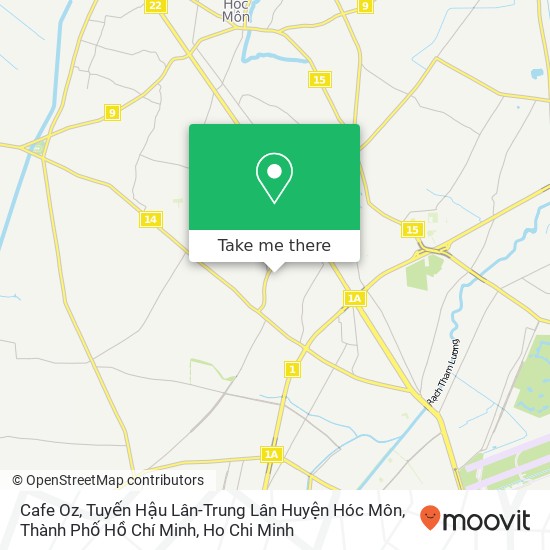 Cafe Oz, Tuyến Hậu Lân-Trung Lân Huyện Hóc Môn, Thành Phố Hồ Chí Minh map