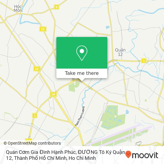 Quán Cơm Gia Đình Hạnh Phúc, ĐƯỜNG Tô Ký Quận 12, Thành Phố Hồ Chí Minh map