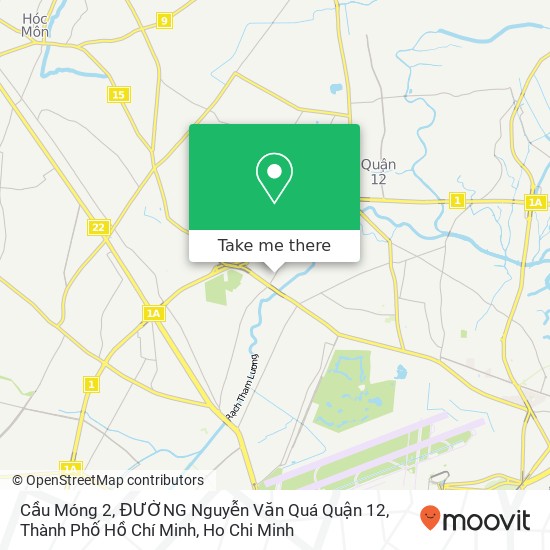 Cầu Móng 2, ĐƯỜNG Nguyễn Văn Quá Quận 12, Thành Phố Hồ Chí Minh map