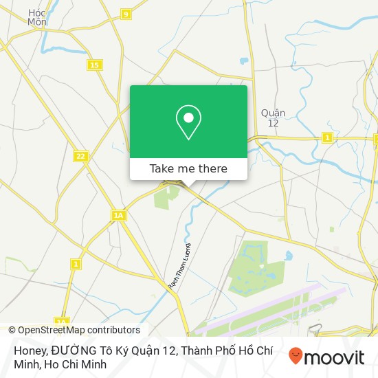 Honey, ĐƯỜNG Tô Ký Quận 12, Thành Phố Hồ Chí Minh map