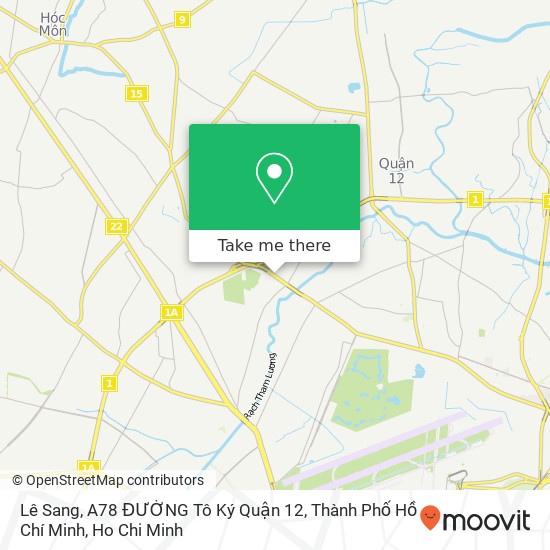 Lê Sang, A78 ĐƯỜNG Tô Ký Quận 12, Thành Phố Hồ Chí Minh map