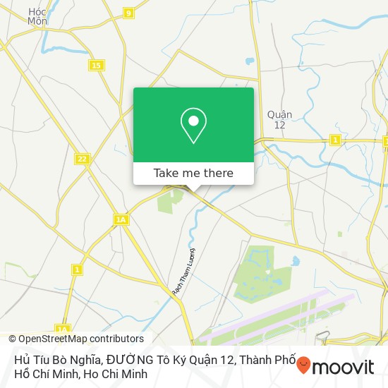 Hủ Tíu Bò Nghĩa, ĐƯỜNG Tô Ký Quận 12, Thành Phố Hồ Chí Minh map