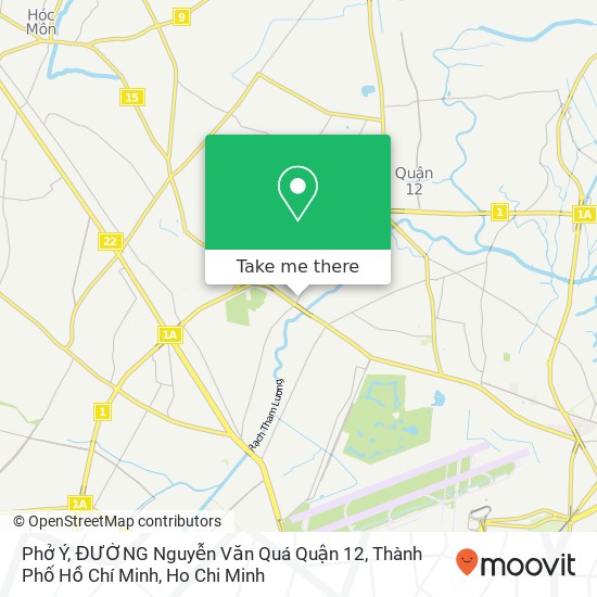 Phở Ý, ĐƯỜNG Nguyễn Văn Quá Quận 12, Thành Phố Hồ Chí Minh map