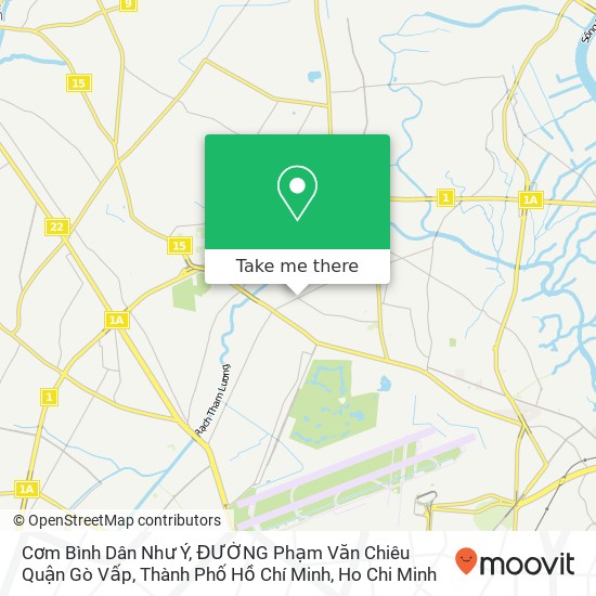 Cơm Bình Dân Như Ý, ĐƯỜNG Phạm Văn Chiêu Quận Gò Vấp, Thành Phố Hồ Chí Minh map