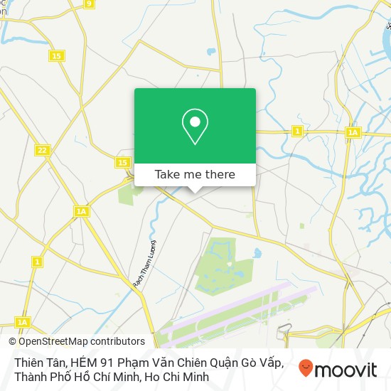 Thiên Tân, HẺM 91 Phạm Văn Chiên Quận Gò Vấp, Thành Phố Hồ Chí Minh map