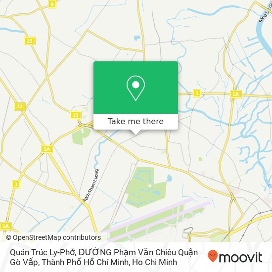 Quán Trúc Ly-Phở, ĐƯỜNG Phạm Văn Chiêu Quận Gò Vấp, Thành Phố Hồ Chí Minh map