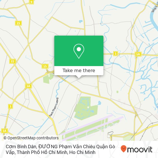 Cơm Bình Dân, ĐƯỜNG Phạm Văn Chiêu Quận Gò Vấp, Thành Phố Hồ Chí Minh map