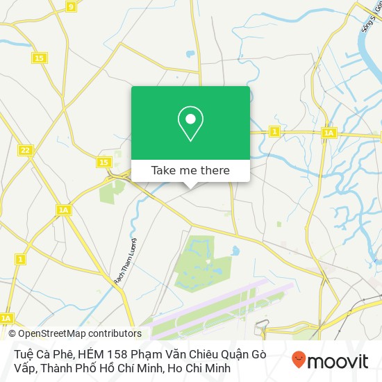 Tuệ Cà Phê, HẺM 158 Phạm Văn Chiêu Quận Gò Vấp, Thành Phố Hồ Chí Minh map