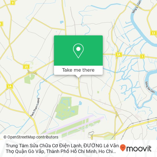 Trung Tâm Sửa Chữa Cơ Điện Lạnh, ĐƯỜNG Lê Văn Thọ Quận Gò Vấp, Thành Phố Hồ Chí Minh map