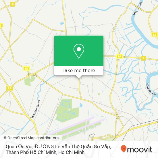 Quán Ốc Vui, ĐƯỜNG Lê Văn Thọ Quận Gò Vấp, Thành Phố Hồ Chí Minh map