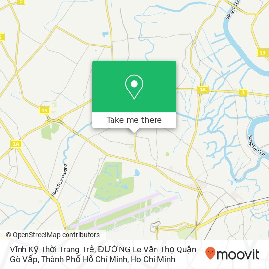 Vĩnh Kỹ Thời Trang Trẻ, ĐƯỜNG Lê Văn Thọ Quận Gò Vấp, Thành Phố Hồ Chí Minh map