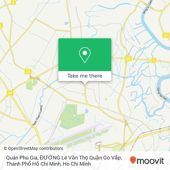 Quán Phú Gia, ĐƯỜNG Lê Văn Thọ Quận Gò Vấp, Thành Phố Hồ Chí Minh map